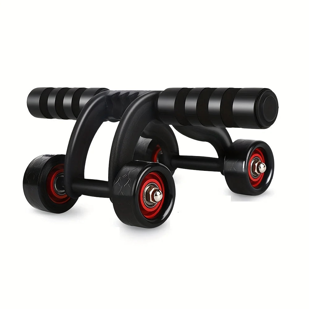 1pc Abdominal Exercise Wheel - Four Wheels For Stability - Home Gym Fitness Equipment, Strengthen Core and Tone Abs Muscle Train